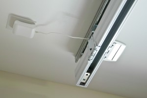 4 – View of added electrical outlet with visible cord