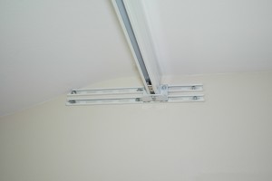 1 – No attic access. Hilti wall attachment